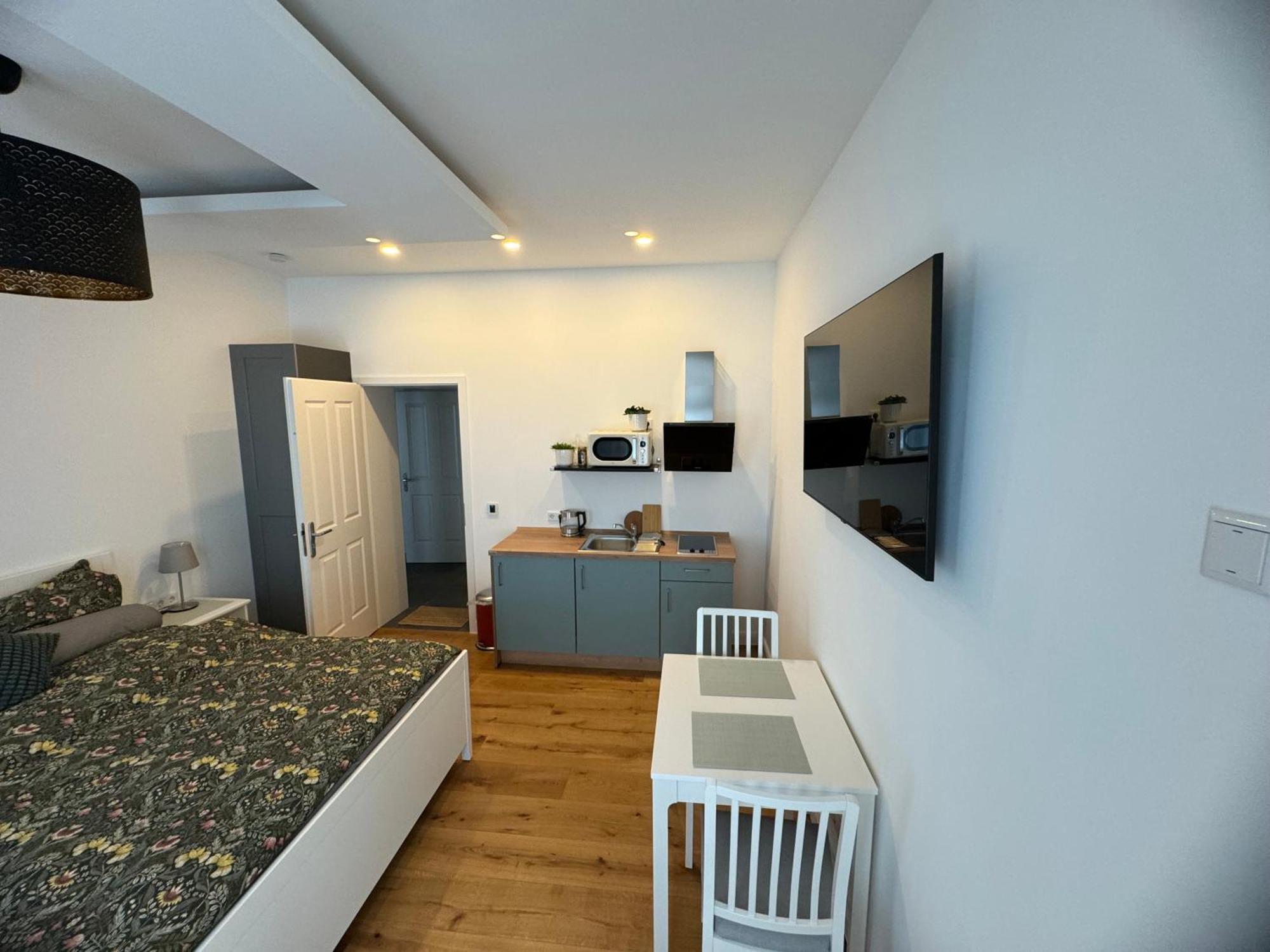 Boutique Hotel Pension Luisengruen Kueche 1Gbs Wlan Netflix Disney Magentatv ケムニッツ エクステリア 写真